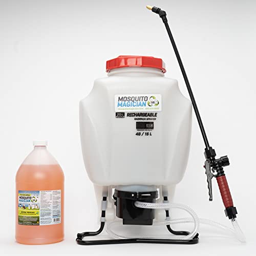 Mosquito Magician Battery Backpack Sprayer with 1 Gallon Natural Mosquito Killer & Repellent Concentrate Product Name Suggest a Change