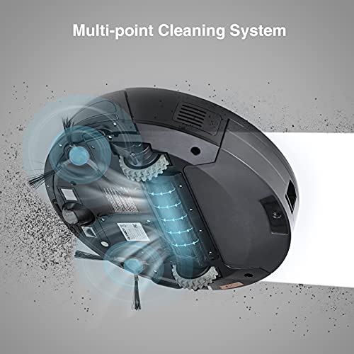 CLOBOT Robotic Vacuum Cleaner X11, Robot Vacuum with Smart Dynamic Navigation 2.0, 2600 Pa Strong Suction, Self-Charging & Direct Charging, 150min Runtime, Ultra Thin, Quiet, WiFi & Remote Control