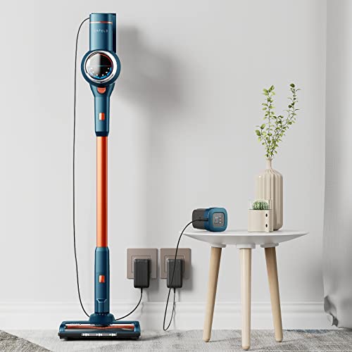 Cordless Vacuum Cleaner - ORFELD 28000Pa Powerful Suction Stick Vacuum with LED Display,Rechargeable,5 in 1 Self-Standing 40 Mins Runtime,3 Cleaning Modes,for Carpet Hard Floor Pet Hair,B08