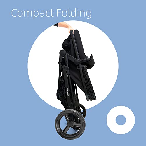 Mompush Wiz 2-in-1 Baby Stroller with Bassinet Mode - Foldable Infant Stroller to Explore More as a Family - Toddler Stroller with Reversible Stroller Seat - Travel System Compatible