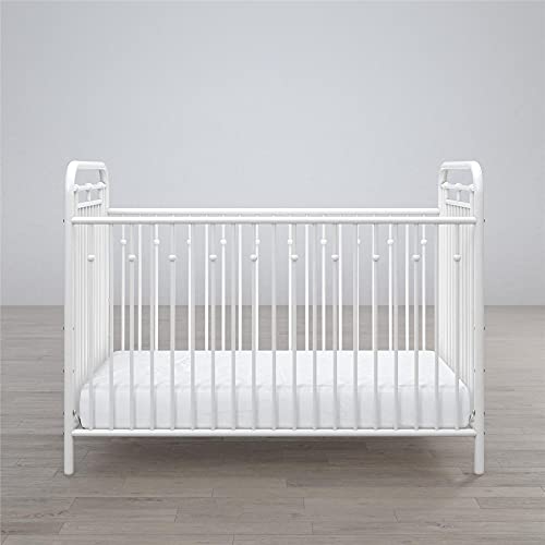 Little Seeds Monarch Hill Hawken Metal Crib, Nursery Furniture, White