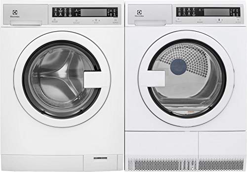 Electrolux White Compact Front Load Laundry Pair with EFLS210TIW 24" Washer and EFDE210TIW 24" Electric Dryer