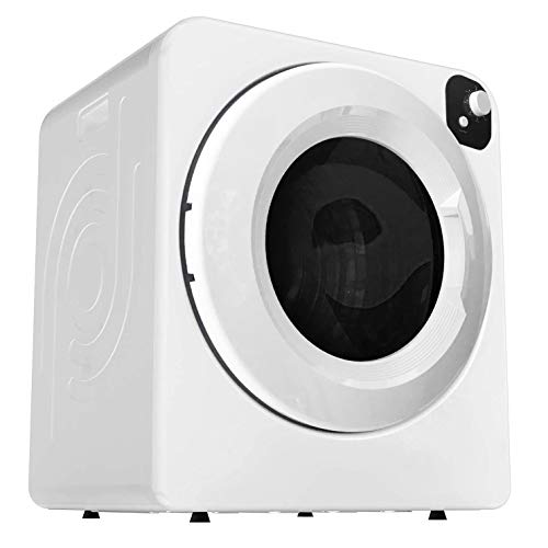 Panda Portable Compact Electric Cloth Dryer, 13.2lbs, White and Black PAN202MT & COMFEE’ 1.6 Cu.ft Portable Washing Machine, 11lbs Capacity Fully Automatic Compact Washer, Magnetic Gray