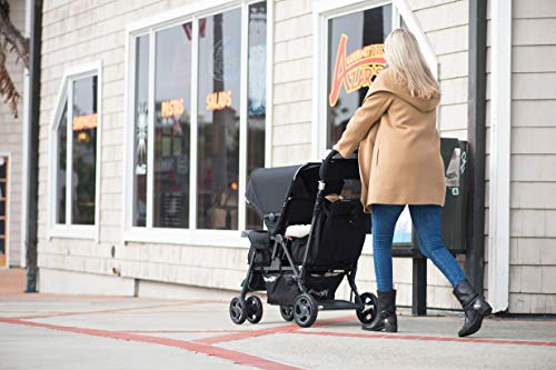 Joovy Caboose Too Ultralight Graphite Stroller, Stand on Tandem, Double Stroller, Black