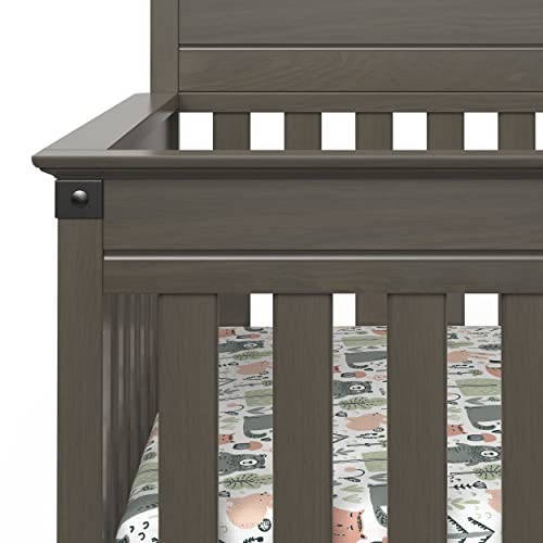 Child Craft Redmond 4-in-1 Convertible Crib, Dapper Gray
