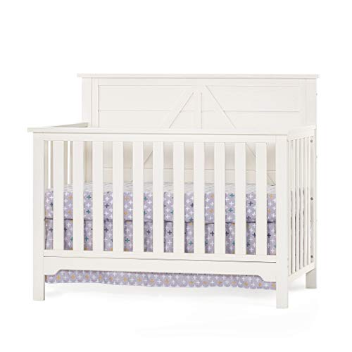 Forever Eclectic Woodland 4-in-1 Convertible Baby Crib, Brushed Cotton