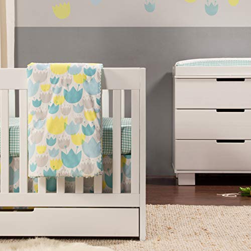 Babyletto Mercer 3-in-1 Convertible Crib with Toddler Bed Conversion Kit in White, Greenguard Gold Certified
