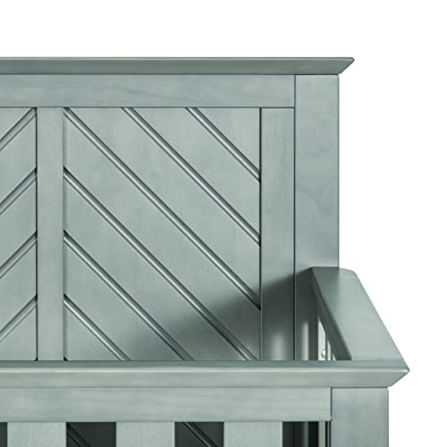 Child Craft Atwood 4-in-1 Convertible Baby Crib (Lunar Gray)