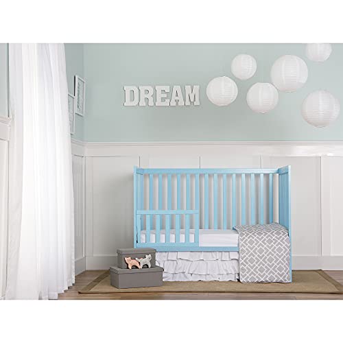 Dream On Me Synergy 5-in-1 Convertible Crib in Aqua Sky, Greenguard Gold Certified