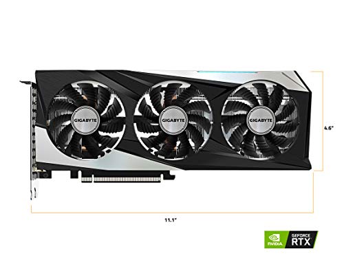 GIGABYTE GeForce RTX 3060 Gaming OC 12G Graphics Card, 3X WINDFORCE Fans, 12GB 192-bit GDDR6, GV-N3060GAMING OC-12GD Video Card