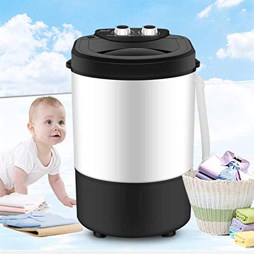 Thermoses Upgraded Version Top Loader Portable, Mini Washing Machine, Quiet Washer, Rotary Controller, 110V-for Compact Laundry, 4.5 Lbs. Capacity, Black