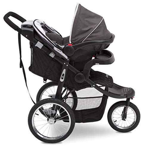 Jeep Deluxe Patriot Open Trails Jogging Stroller by Delta Children, Charcoal Tracks