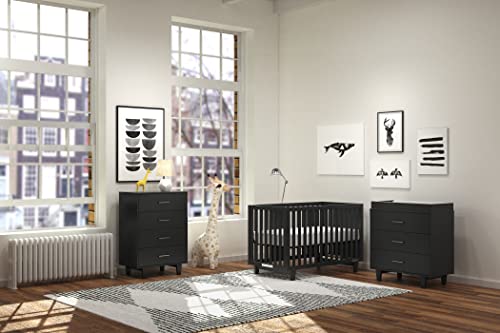 Forever Eclectic Tremont 4-in-1 Convertible Baby Crib by Child Craft (Ebony/Matte Black)