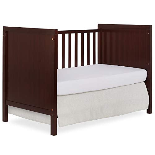 Dream On Me Springfield 3-in-1 Convertible Crib in Espresso, Greenguard Gold Certified
