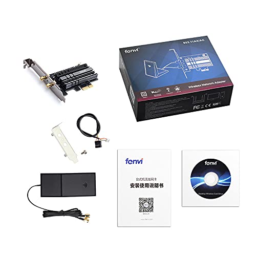 fenvi WiFi 6 AX200NGW PCI-E WiFi Adapter Card PCIe Wi-Fi 6 802.11ax Card PC Internet Network Wireless PCI Card Next-Gen MU-MIMO 2x2 2.4GHz 5GHz BT 5.1 3000Mbps 11AX Miracast vPro AX200 OFDMA WiFi nic