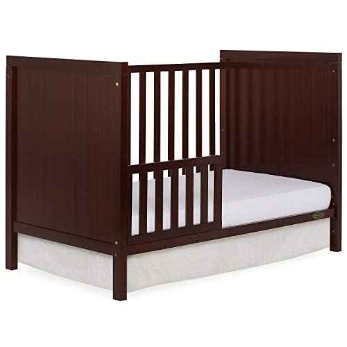 Dream On Me Springfield 3-in-1 Convertible Crib in Espresso, Greenguard Gold Certified