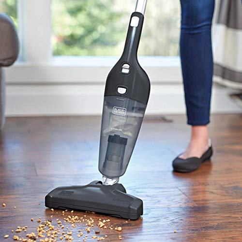 BLACK+DECKER Dustbuster Handheld Vacuum with Floor Extension, Cordless, 4-in-1, Dark Tech Gray (HHS315J01)