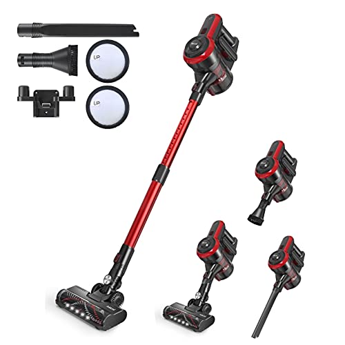 Micol 22000Pa Cordless Vacuum Cleaner, 200W Brushless Motor Stick Vacuum, Up to 38 Minutes Runtime Detachable Battery, 4 in 1 Handheld Lightweight Vacuum for Home Hard Floor Carpet Pet Car
