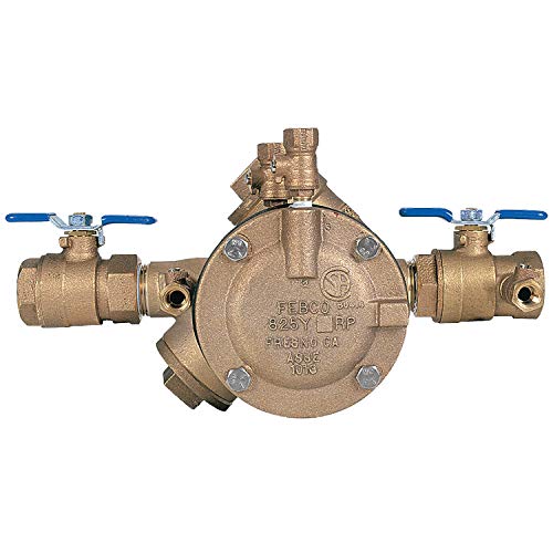 Febco 825EBV Reduced Pressure Zone Assembly, Quarter Turn Shutoff, 1 Inch