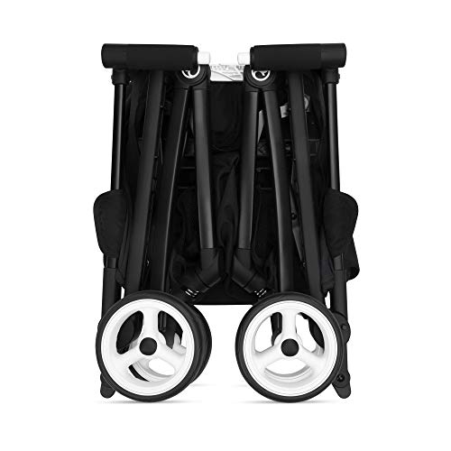 Cybex Libelle Stroller UltraLightweight Stroller Small Fold Stroller Hand Luggage Compliant Compact Stroller Fits Car Seats Sold Separately Infants 6 Months+, Deep Black