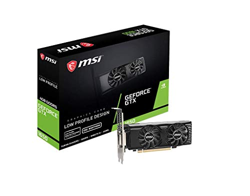 MSI Gaming GeForce GTX 1650 128-Bit HDMI/DP/DVI 4GB GDRR5 HDCP Support DirectX 12 VR Ready OC Low Profile Bracket Included Graphics Card (GTX 1650 4GT LP OC)