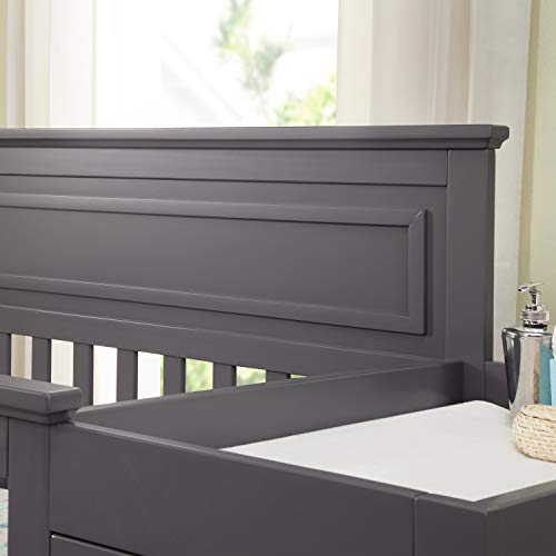 DaVinci Autumn 4-in-1 Convertible Crib and Changer Combo in Slate