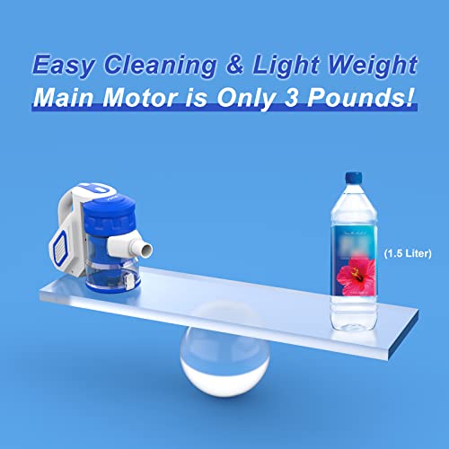 Yoma Corded Stick Vacuum Cleaner with 18KPA Powerful Suction, 600W Corded Handheld Vac Lightweight with Versatile Attachment for Hardwood Floors & Stair and Pet Hair, M2252 Ocean Blue