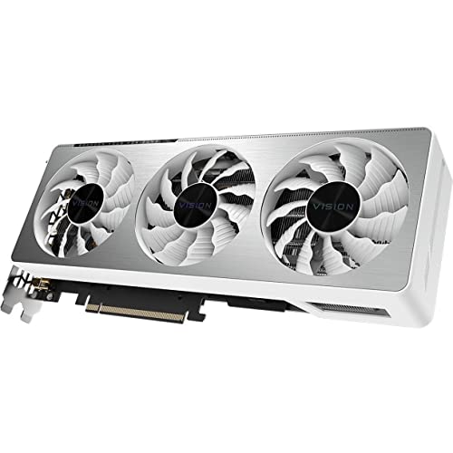 GIGABYTE GeForce RTX 3070 Vision OC 8G (REV2.0) Graphics Card, 3X WINDFORCE Fans, LHR, 8GB 256-bit GDDR6, GV-N3070VISION OC-8GD REV2.0 Video Card