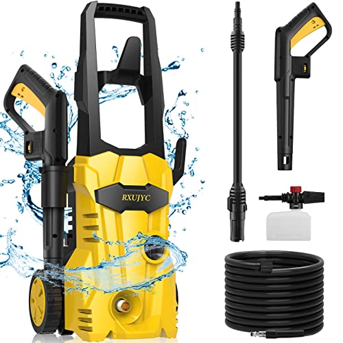 3000 PSI Electric Pressure Washer 2.4GPM 1600W High Power Washer Portable Car Pressure Washer Machine with Spray Gun Pressure Hose and Adjustable Spray Nozzles for Cleaning Car Home Driveway Garden