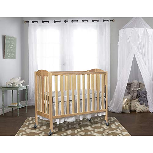 Dream On Me 3-in-1 Folding Portable Crib, Natural, Large