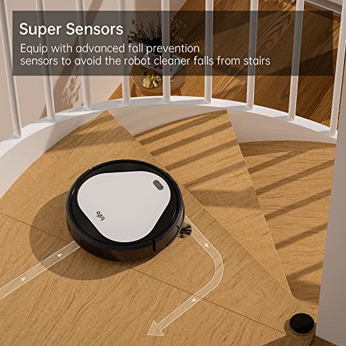 Trifo Robotic Vacuum Cleaner with 3000 Pa Super Cyclone Suction & Automatic Recharge & Up to 110 Mins Runtime, Compatible with Alexa & Google Assistant & 2.4GHZ WiFi, Perfect Home Cleaning Assistant
