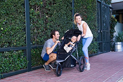 Joovy Zoom 360 Ultralight Jogging Stroller, Large Canopy, Lightweight Jogger, Extra Large Air Filled Tires, Black
