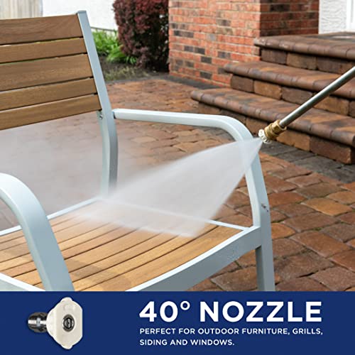 Westinghouse WPX3400 Gas Pressure Washer, 3400 PSI and 2.6 Max GPM, Onboard Soap Tank, Spray Gun and Wand, 5 Nozzle Set, CARB Compliant, for Cars/Fences/Driveways/Homes/Patios/Furniture