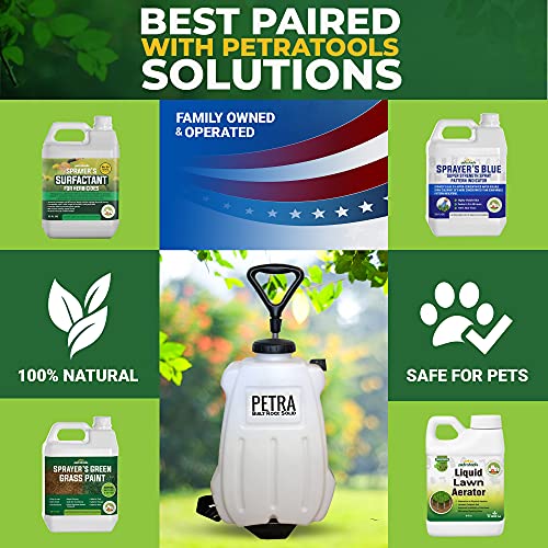 PetraTools Battery Powered Backpack Sprayer with Cart - 4-Gallon Sprayers in Lawn and Garden, Electric Sprayer & Battery Sprayer, Garden Sprayer & Lawn Sprayer, Battery Powered Sprayer - HD4100 Pro