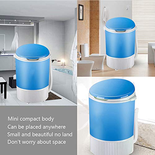 TQMB-A Portable Washing Machine, Mini Compact Single Tub Laundry Washer,4.5Kg Household Small Semi-Automatic Spin Dryer for Apartment Hotel Dorm Camping,Pink