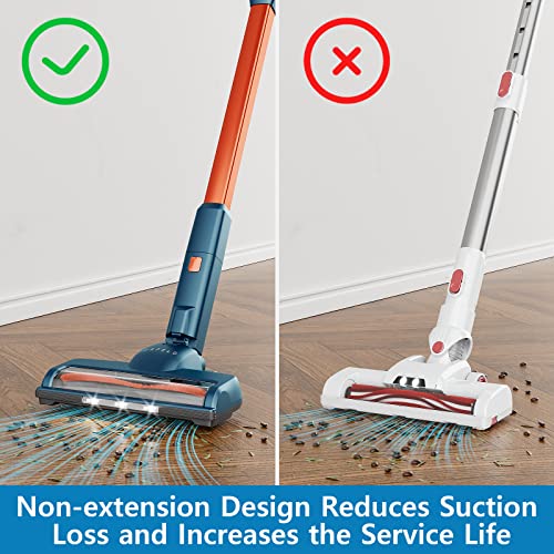 Cordless Vacuum Cleaner - ORFELD 28000Pa Powerful Suction Stick Vacuum with LED Display,Rechargeable,5 in 1 Self-Standing 40 Mins Runtime,3 Cleaning Modes,for Carpet Hard Floor Pet Hair,B08