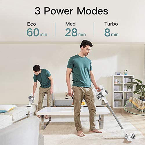 Dreametech T10 Cordless Vacuum Cleaner, Long Runtime, 20Kpa Powerful Suction Stick Vacuum Cleaner, 8-Layer Noise Reduction Handheld Vacuum for Home Hard Floor Pet Hair