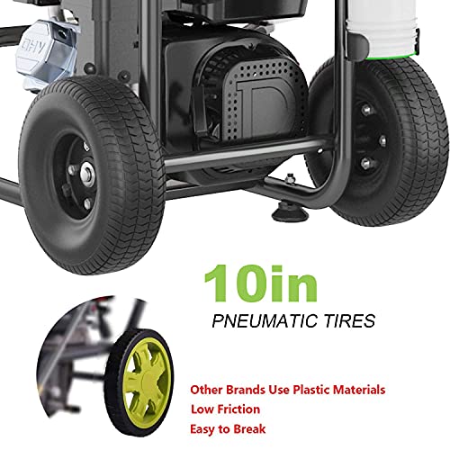TEANDE 3200PSI Gas Pressure Washer Power Washer 212CC Gas Pressure Washer Powered, High-Pressure Hose 5 Nozzles (Black)