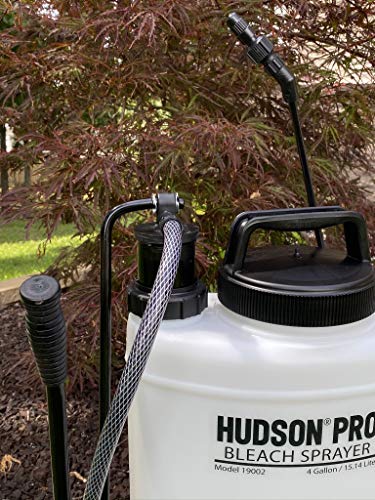 Hudson Pro 19002 4 Gallon Backpack Bleach Sprayer, White