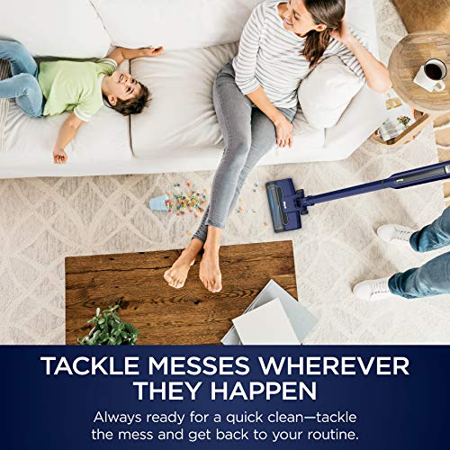 Shark WS633 Cordless Stick & Handheld Vacuum Combo WANDVAC System Pet Pro 3-in-1 Ultra-Lightweight Powerful with Charging Dock & Motorized Hand Tool, Royal Blue, Navy