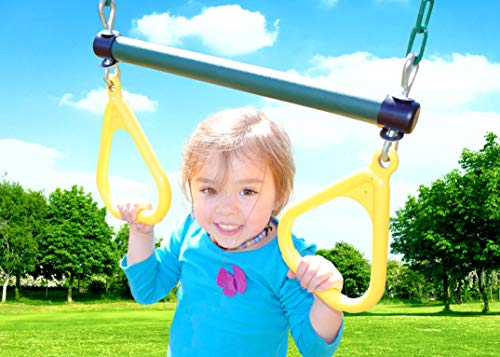 Creative Playthings Northbridge Pack 1 Wooden Swing Set (Made in The USA) for Ages 2 to 12 Years, Includes Climbing Wall for Kids, Playground Swings and Slide, and Tire Swing, 22 x 12 x 11 ft