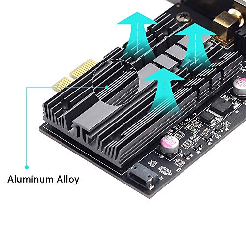 fenvi WiFi 6 AX200NGW PCI-E WiFi Adapter Card PCIe Wi-Fi 6 802.11ax Card PC Internet Network Wireless PCI Card Next-Gen MU-MIMO 2x2 2.4GHz 5GHz BT 5.1 3000Mbps 11AX Miracast vPro AX200 OFDMA WiFi nic
