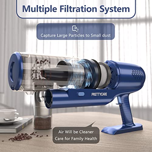 Cordless Vacuum Cleaner Upgraded 26KPA Powerful Suction, 6-in-1 Stick Vacuum Brushless Motor 40 Mins Runtime&LED Display, Cordless Vacuum Cleaner Pet Hair for Hardwood Floor Carpet P1 PRETTYCARE