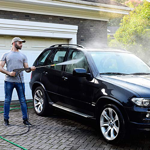 PowRyte Electric Pressure Washer, Detergent Tank, 5 Different Pressure Tips, Power Washer, Induction Motor, 4500 PSI 2.6 GPM