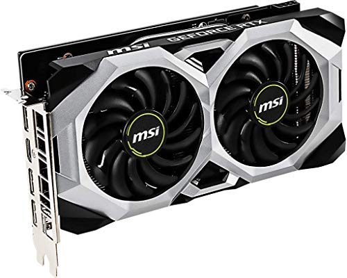 MSI Gaming GeForce RTX 2060 6GB GDRR6 192-bit HDMI/DP Ray Tracing Turing Architecture VR Ready Graphics Card (RTX 2060 Ventus 6G OC)