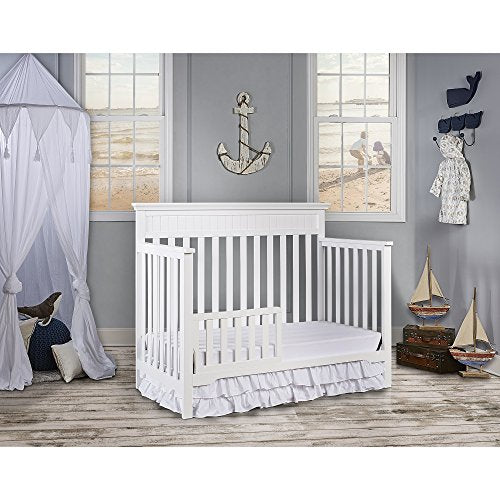 Dream On Me Chesapeake 5-in-1 Convertible Crib, Snow Fall , 59x4x34 Inch (Pack of 1)