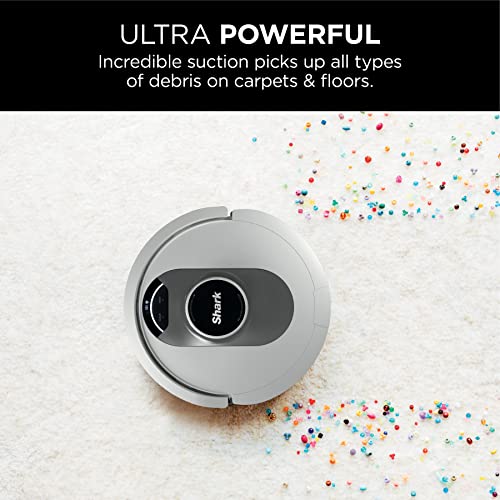 Shark AV2511AE AI Robot Vacuum with XL Self-Empty Base, Bagless, 60-Day Capacity, LIDAR Navigation, Home Mapping, Silver & Black