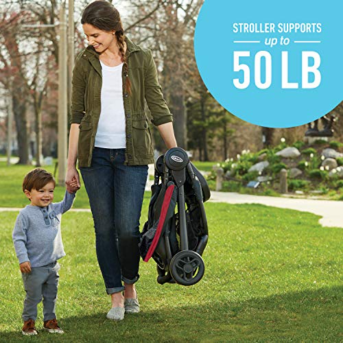 Graco FastAction SE Travel System | Includes FastAction SE Stroller and SnugRide 30 LX Infant Car Seat, Hilt