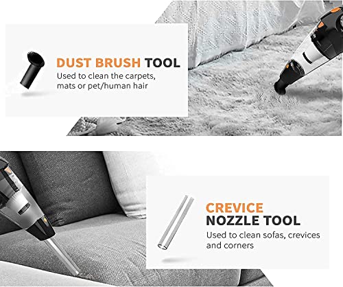 VacLife Handheld Vacuum, Cordless with High Power & Quick Charge Tech, Orange (VL188)