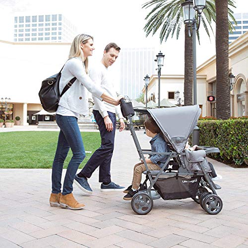 Joovy Caboose Ultralight Graphite Stroller, Sit and Stand, Tandem Stroller, Red